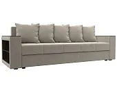 Диван прямой Дубай Лайт полки слева ( Бежевый )