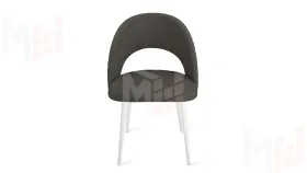 Стул Гэтсби К1К Белый матовый, Велюр Confetti Stone