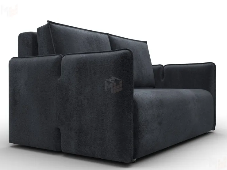 Диван прямой Лига-117 ( TOWER 11 темно-серый )