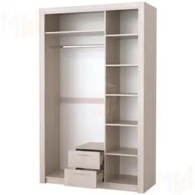 Шкаф с зеркалом Октава 3С2Я (ясень анкор светлый)