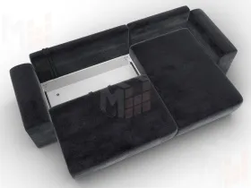 Диван угловой Лига-099 угол универсальный ( TOWER 11 темно-серый )