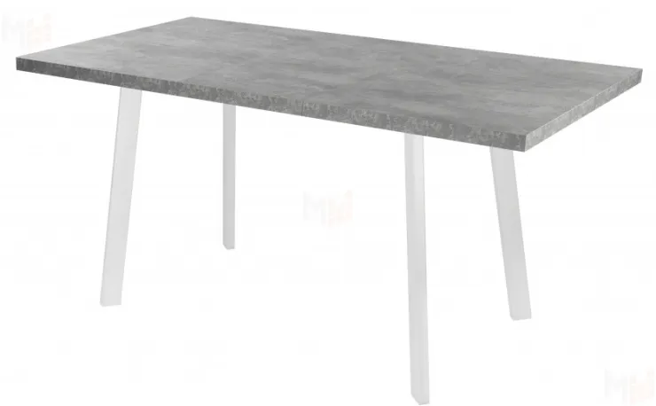 Стол раскладной Лаки Лофт 120 Бетон/Белый