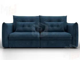 Диван прямой Лига-100 НПБ ( BRUT 11 синий )