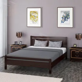 Кровать из массива Вероника-1 (160*200) орех темный