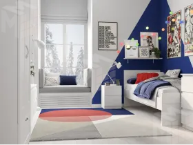 2.03.03.050.1 КАСТОР тумба 2 ящика RU белая