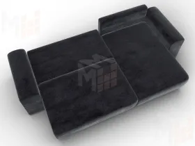 Диван угловой Лига-099 угол универсальный ( TOWER 11 темно-серый )