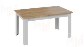 Стол обеденный Ванкувер тип 1  Белый, Дуб Крафт золотой