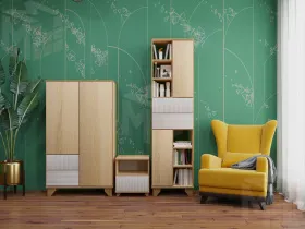 Гостиная Копенгаген дуб сонома/белый матовый вариант 5