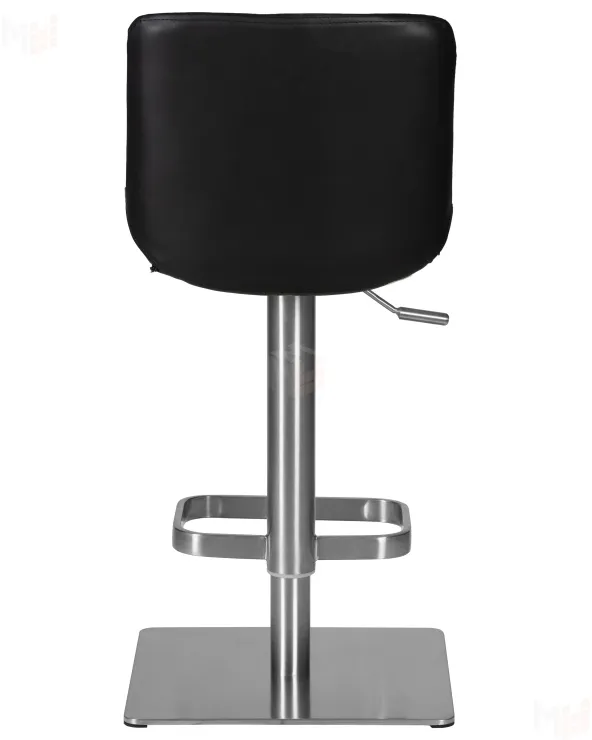 Стул барный DOBRIN ALDO (черный PU YP33-19, основание из нержавеющей стали)