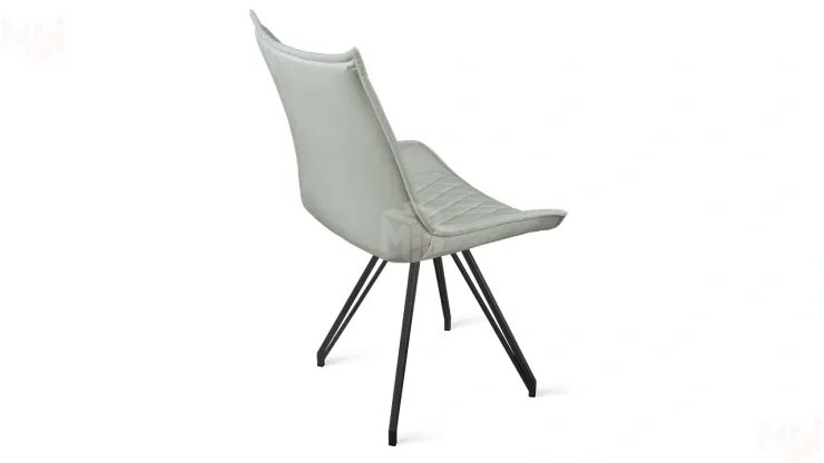 Стул Фэнди К4 Черный муар, Велюр Confetti Silver