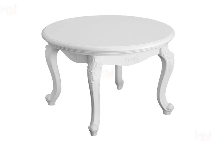 Столик круглый Мишель белый матовый