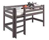 Низкая кровать Соня 11 с прямой лестницей (Лаванда)