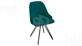 Стул Гранд К4 Черный муар Велюр Confetti Izumrud