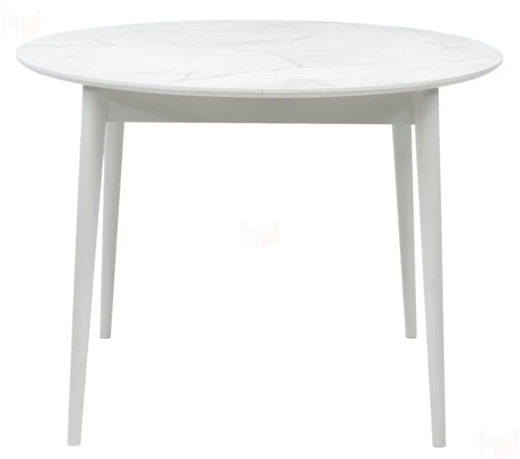 Стол BOLERO 105 см Белый Мрамор, HPL / Белый