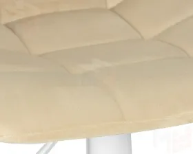 Стул барный DOBRIN TAILOR WHITE (бежевый велюр (MJ9-10))