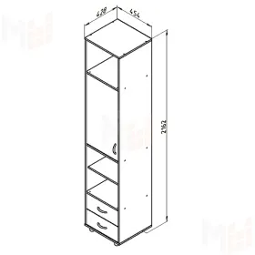 Шкаф-пенал Дельта - 11