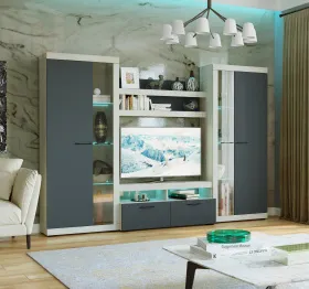 Гостиная Соната Композиция 4 Дуб Сонома - Дуб Сакраменто