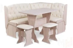 Кухонный уголок Орхидея Люкс (ясень/Крем)