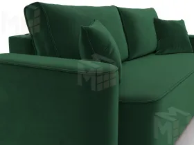 Диван прямой Лига-118 НПБ ( SEVEN 626 зеленый )