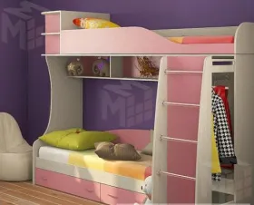 Двухъярусная кровать Фанки Кидз 12