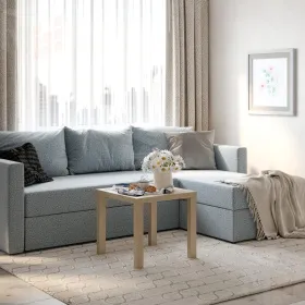 S00791 Энкель 50 журнальный cтол  50x50x45, дуб беленый