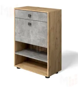 Обувница Мини-Лайт МЛ-4 Дуб крафт золотой/ателье светлое