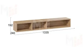 Полка настенная Хилтон  413.21 Дуб Крафт золотой