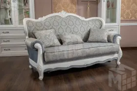 Диван Мишель 3х местный белый матовый