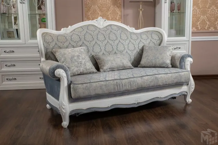 Диван Мишель 3х местный белый матовый