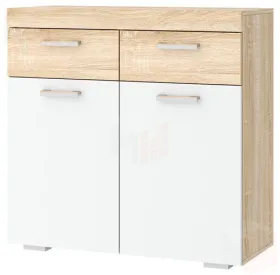 Тумба  СОНАТА ТС-900  Сонома-Белый глянец