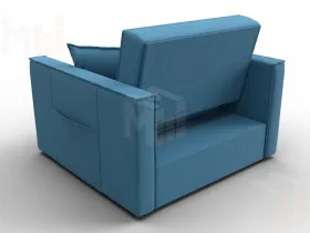 Кресло-кровать Лига-104 (80) ( Амур 10 голубой )