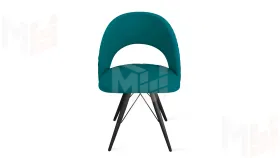 Стул Гэтсби К3 Черный муар, Велюр Confetti Izumrud