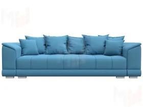 Диван прямой НордСтар НПБ ( Амур 10 голубой )