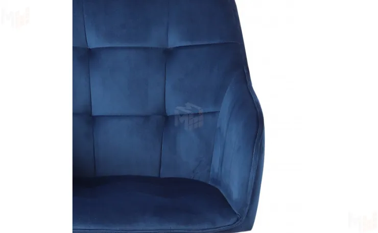 Кресло поворотное Мони Confetti blue/белый