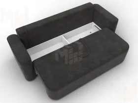 Диван прямой Лига-118 НПБ ( LAIM 10 темно-коричневый )