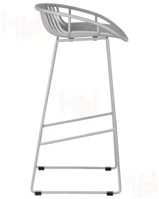 Стул барный DOBRIN FRANK (светло-серый)