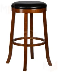 Круглый барный табурет DOBRIN BOB BAR (шоколад, черный)