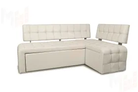 Кухонный диван Прага со спальным местом (кожзам Крем)