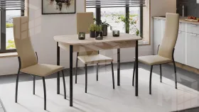 Стол обеденный Крит Черный, Сонома