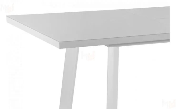 Стол раскладной стеклянный Лаки Лофт 120 Белый