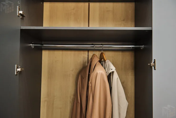 Прихожая Стокгольм Серый Графит/Графит Глянец №1