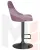 Стул барный DOBRIN JOSEPH BLACK (пудрово-сиреневый велюр (MJ9-52))