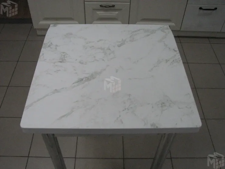 Стол Ломберный поворотно-раскладной 580*580 (сабия), ножки хром