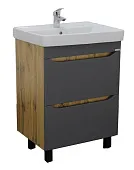Тумба под умывальник "Енисей 60" Bruno с двумя ящиками Домино