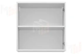 Полка навесная Слайд Белый глянец 