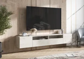 Тумба ТВ Сити (дуб крафт белый)