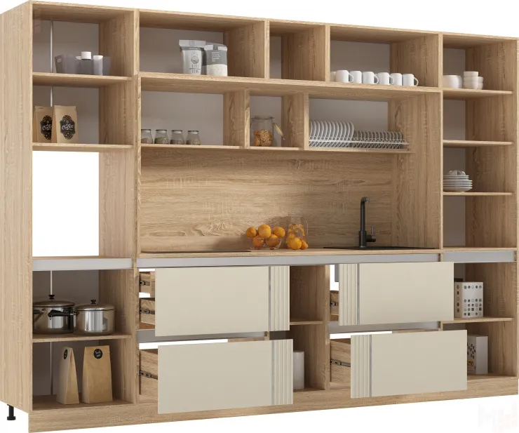 Кухня Карина МДФ 3,2 Пластер Аворио