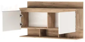 Антресоль  ГРЕТТА 1200  Дуб Крафт золотой-Белый