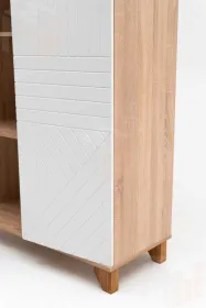 Шкаф 2-х створчатый Копенгаген (дуб сонома/белый матовый)