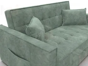 Диван прямой Лига-104 (140) ( BRUT 08 зеленый )